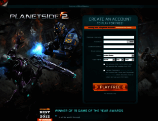 planetside2.com screenshot
