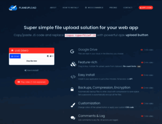 planeupload.com screenshot