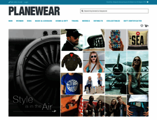 planewear.com screenshot