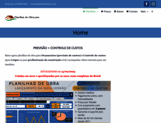 planilhasdeobra.com screenshot