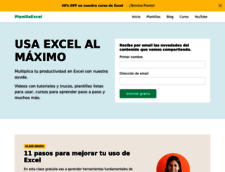planillaexcel.com screenshot