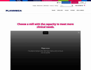 planmeca.com screenshot