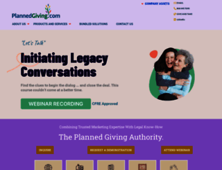plannedgiving.com screenshot