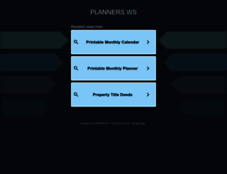 planners.ws screenshot