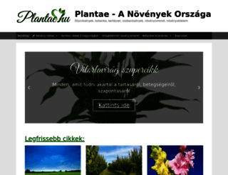 plantae.hu screenshot