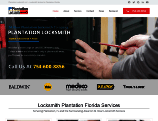 plantationlocksmithco.com screenshot