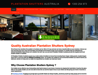 plantationshuttersaus.com.au screenshot