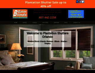 plantationshuttersorlando.com screenshot