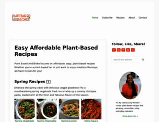 plantbasedandbroke.com screenshot