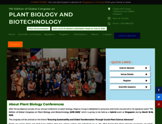 plantbiologyconference.com screenshot