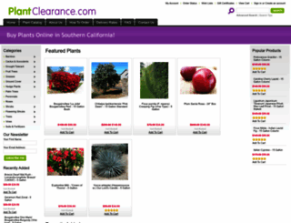 plantclearance.com screenshot