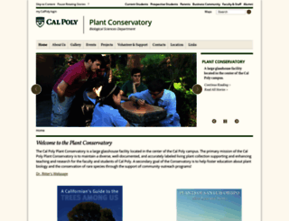 plantconservatory.calpoly.edu screenshot