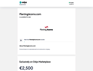 plantingacorns.com screenshot