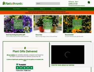 plants4presents.co.uk screenshot