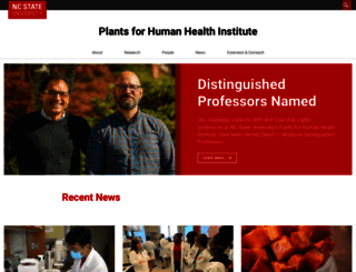 plantsforhumanhealth.ncsu.edu screenshot