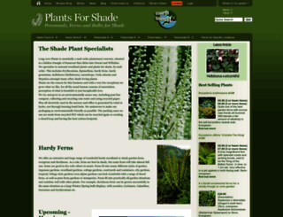 plantsforshade.co.uk screenshot