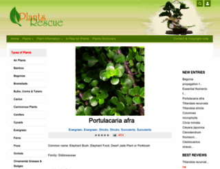 plantsrescue.com screenshot