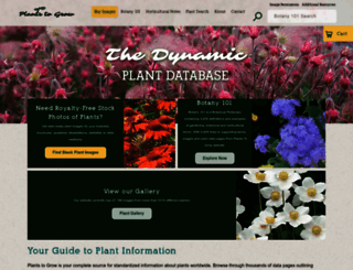 plantstogrow.com screenshot