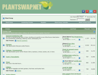 plantswap.net screenshot
