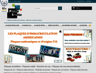 plaque-emaillee.fr screenshot