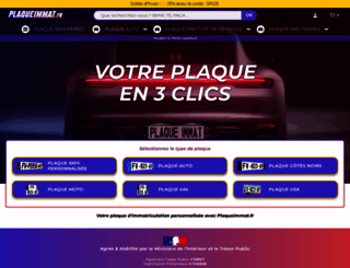 plaqueimmat.fr screenshot