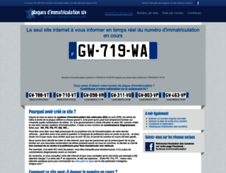 plaques-immatriculation.info screenshot
