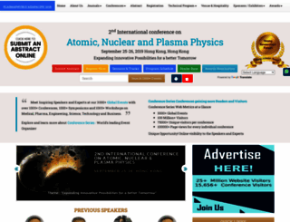 plasmaphysics.enggconferences.com screenshot