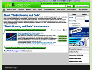 plastic-housing-and-parts.allitwares.com screenshot