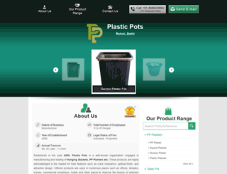 plastic-pots.co.in screenshot