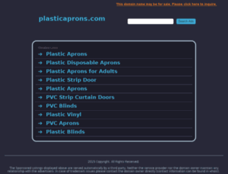 plasticaprons.com screenshot