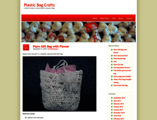 plasticbagcrafts.com screenshot