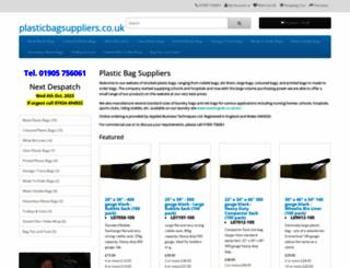 plasticbagsuppliers.co.uk screenshot