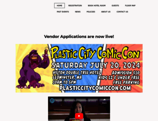 plasticcitycomiccon.com screenshot