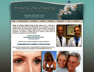 plasticcosmeticsurgicalgroup.com screenshot