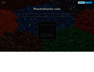 plasticdiaries.com screenshot