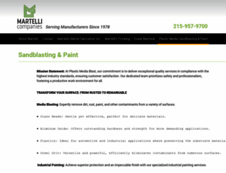plasticmediablasting.com screenshot