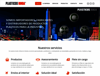 plasticosroca.com.ar screenshot
