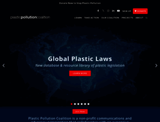 plasticpollutioncoalition.org screenshot