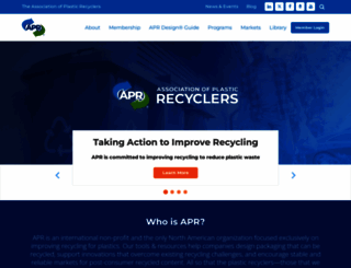 plasticsrecycling.org screenshot