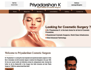 plasticsurgeonpriyadarshank.co.in screenshot