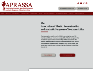plasticsurgeons.co.za screenshot