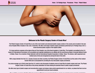 plasticsurgerycenterofcostarica.com screenshot