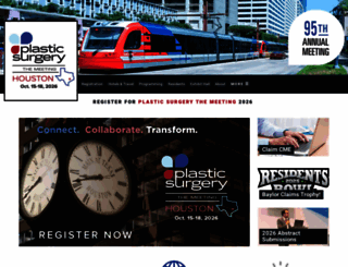 plasticsurgerythemeeting.com screenshot