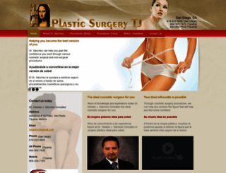 plasticsurgerytj.net screenshot