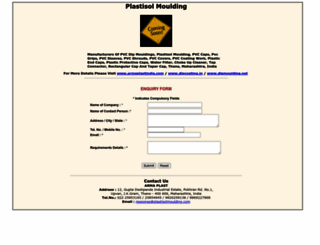 plastisolmoulding.com screenshot