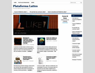 plataformalattes.com.br screenshot