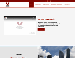 plataformavoluntariado.org screenshot