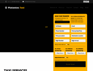 platanias-taxi.gr screenshot