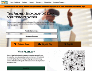 plateautel.com screenshot