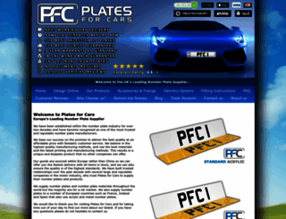 plates4cars.co.uk screenshot